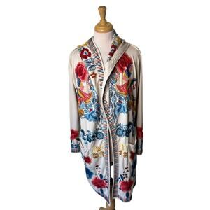Johnny Was Skyleit Duster Jacket in Vanilla Size XS Style B51520-4